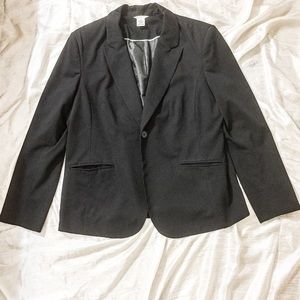 Liz Claiborne female gorgeous BLACK blazer!